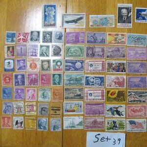 COPY - Lot Of 100 Assorted U.S. Stamps mostly from 1950 through 1981